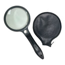 Carson 1998 SureGrip Soft Grip 4" Round Magnifying Glass SG-10 w/ Case