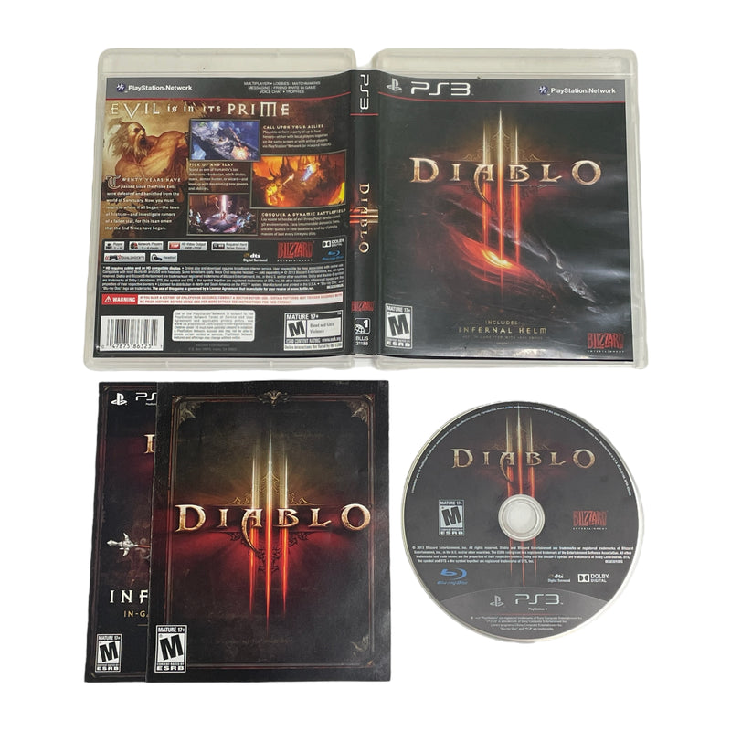 Diablo III (3) Infernal Helm Sony Playstation 3 PS3 Video Game