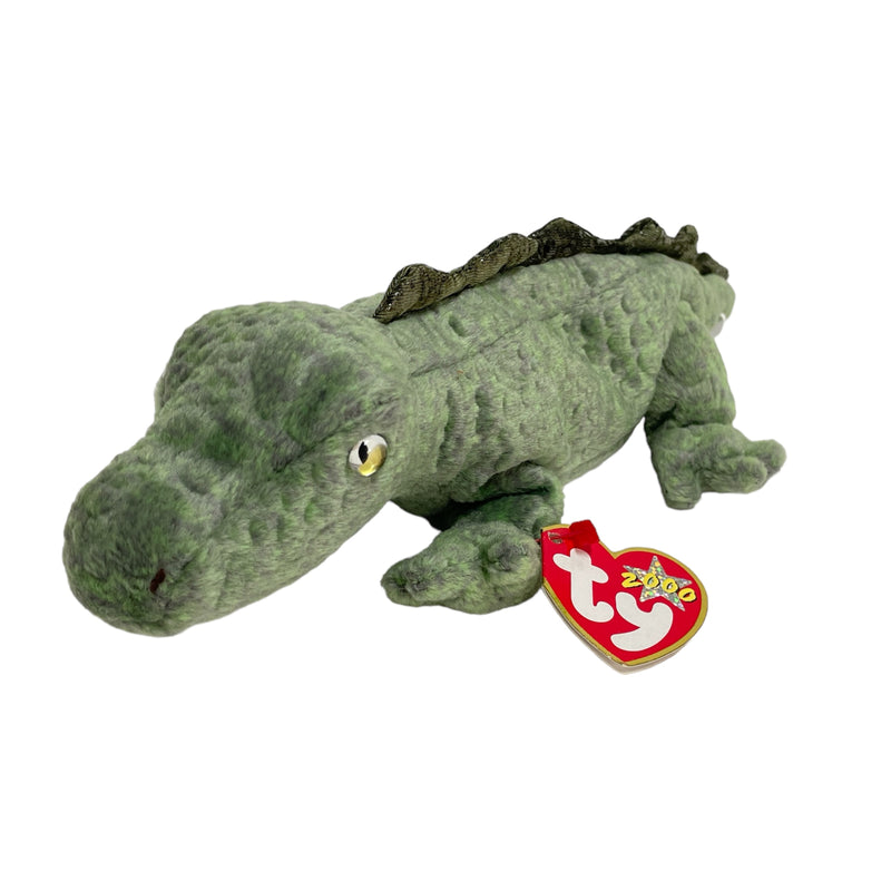 TY Beanie Babies 2000 Swampy The Alligator Stuffed Toy Beanbag Plush