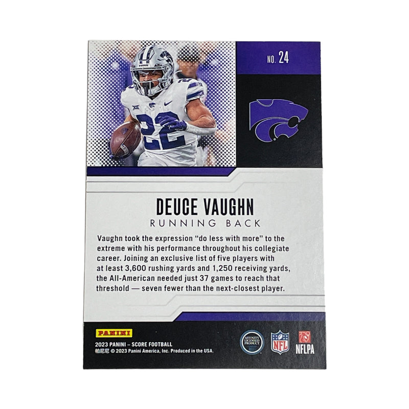 Deuce Vaughn Kansas State Dallas Cowboys 2023 Panini Score Protential Card