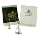 Swarovski Crystal Memories Acccesories Gold Accents Sailboat Boat Necklace