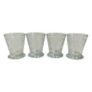 (4) La Rochere Nautical Shell Embossed Double Old Fashioned Glass Tumblers