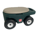 Step 2 Garden Hopper Multi Purpose Yard Work Utility Storage Seat Rolling Cart