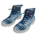 Skechers Roadies Exclusively Blue! Womens Tie Dye Bead Lace Boot Shoes