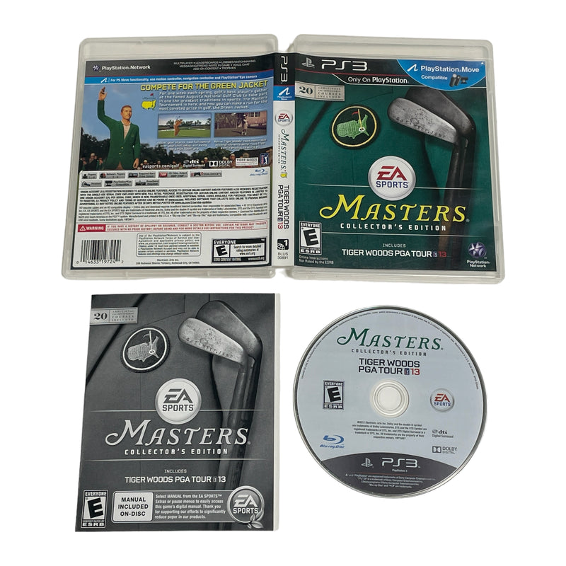 Tiger Woods PGA Tour 13 Masters Collectors Edition Sony Playstation 3 PS3 Video Game