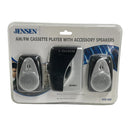 Jensen AM/FM Radio Cassette Player w/ Accessory Speakers SCR-68S