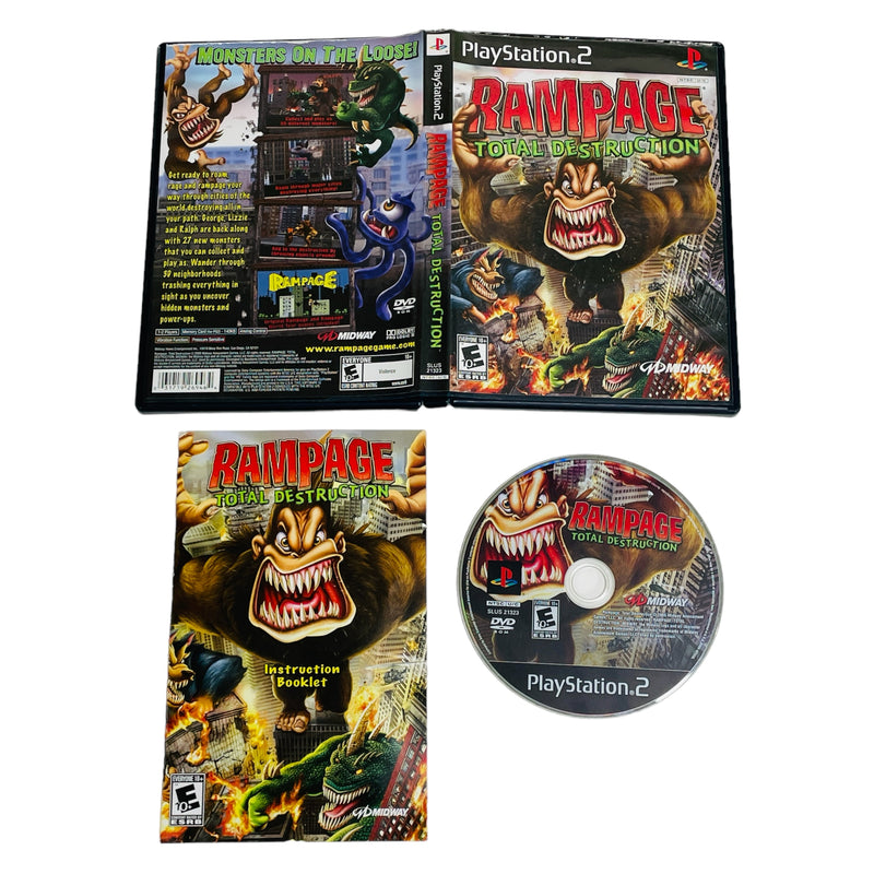 Rampage Total Destruction Sony Playstation 2 PS2 Video Game