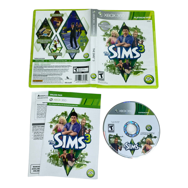 The Sims 3 Platinum Hits Microsoft Xbox 360 Video Game