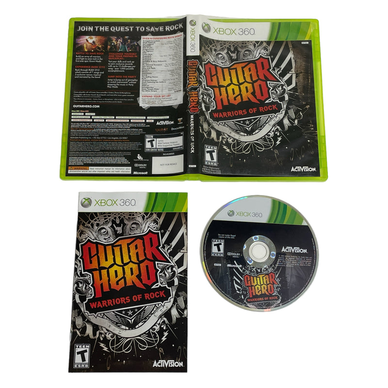 Guitar Hero Warriors of Rock Microsoft Xbox 360 Video Game