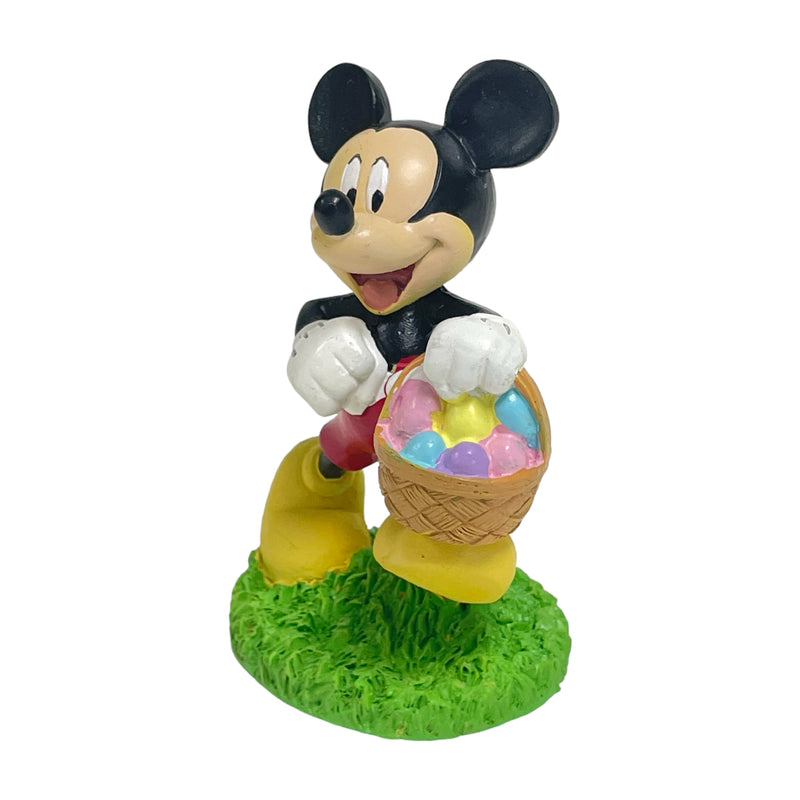 Disney Kcare Mickey Mouse Spring Sparkle Easter Egg Basket 4 1/4" Statue Figurine