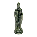 Knock Pottery Ireland Saint St Patrick Green Ceramic Glazed 6" Statue Figurine