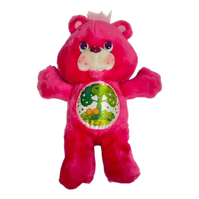 Care Bear 1991 Environmental Friend Tree Pink 12" Stuffed Animal Bear Plush