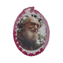 Vice Postulator Cloth Touched Tomb of Fr. Solanus Casey Last Words "I Give My Soul To Jesus Christ" Pink Relic