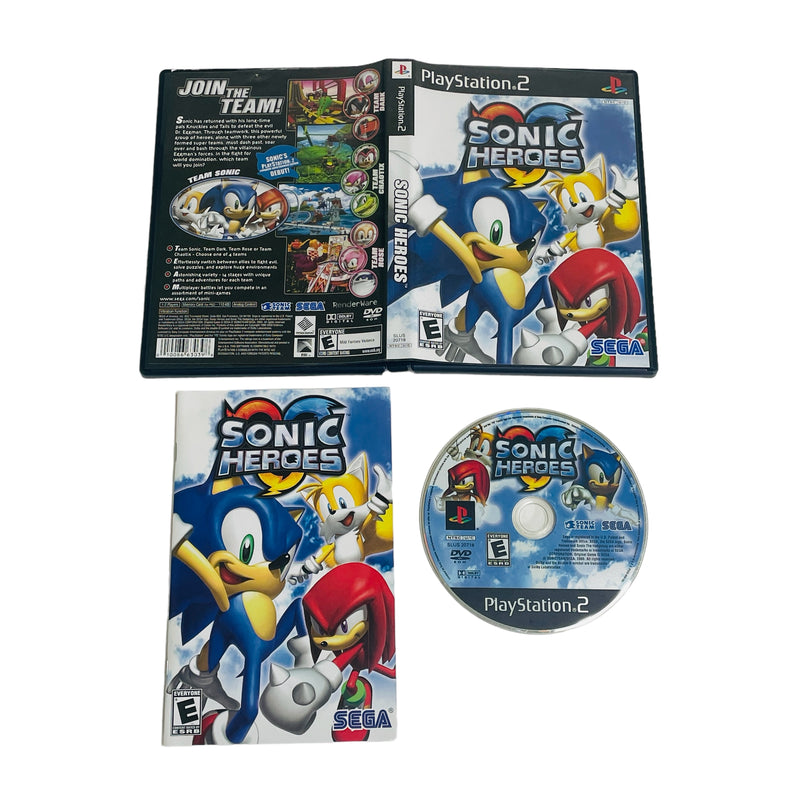 Sonic Heroes Sony Playstation 2 PS2 Video Game