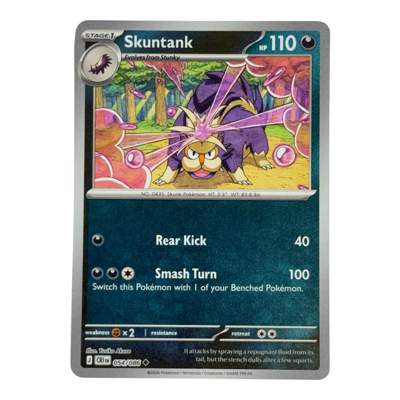 skuntank pokemon card value Skuntank 2026 Pokemon Chaos Rising Uncommon Card 054/086