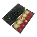 (10) Standard 2-1/8" Red White Billiard Pool Bumper Balls