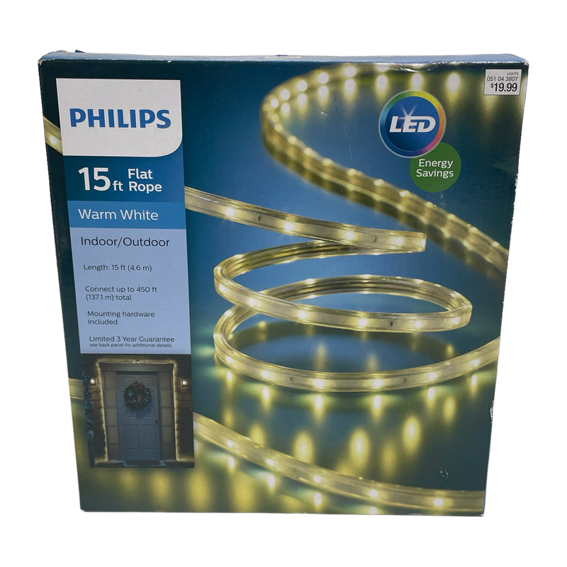 Philips Flat Rope Indoor/Outdoor 15 ft LED Lights