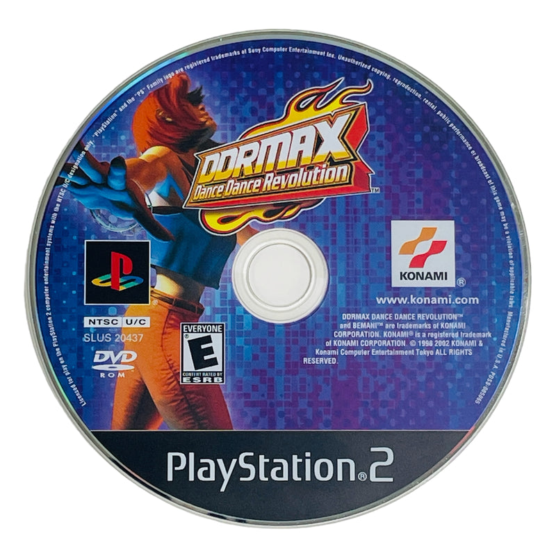 DDRMax Dance Dance Revolution Sony Playstation 2 PS2 Video Game Disc