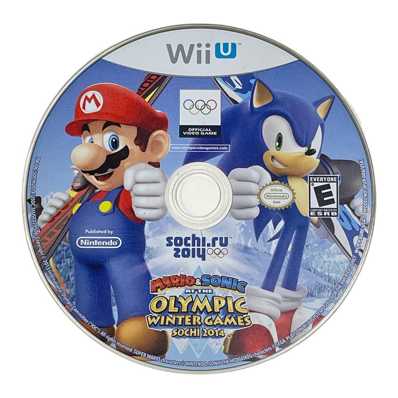Mario & Sonic At The Olympic Winter Games Sochi 2014 Nintendo Wii U Video Game Disc