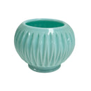 Fostoria Milk Glass Scalloped Ribbed 2.5" Vase