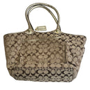 Coach Bleecker Signature Applique Floral Flower Shoulder Tote Bag F16276