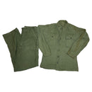 US Army Vietnam Mens Green Cotton Sateen Shirt & 34x35 Trousers Pants OG-107