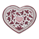 Ceramiche Sambuco Mario Deruta Hand Painted 6" Heart Trinket Dish Plate