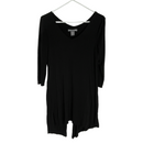 Kate & Mallory Womens Slit Back Layered Stretch Hi Low Blouse Tunic Top