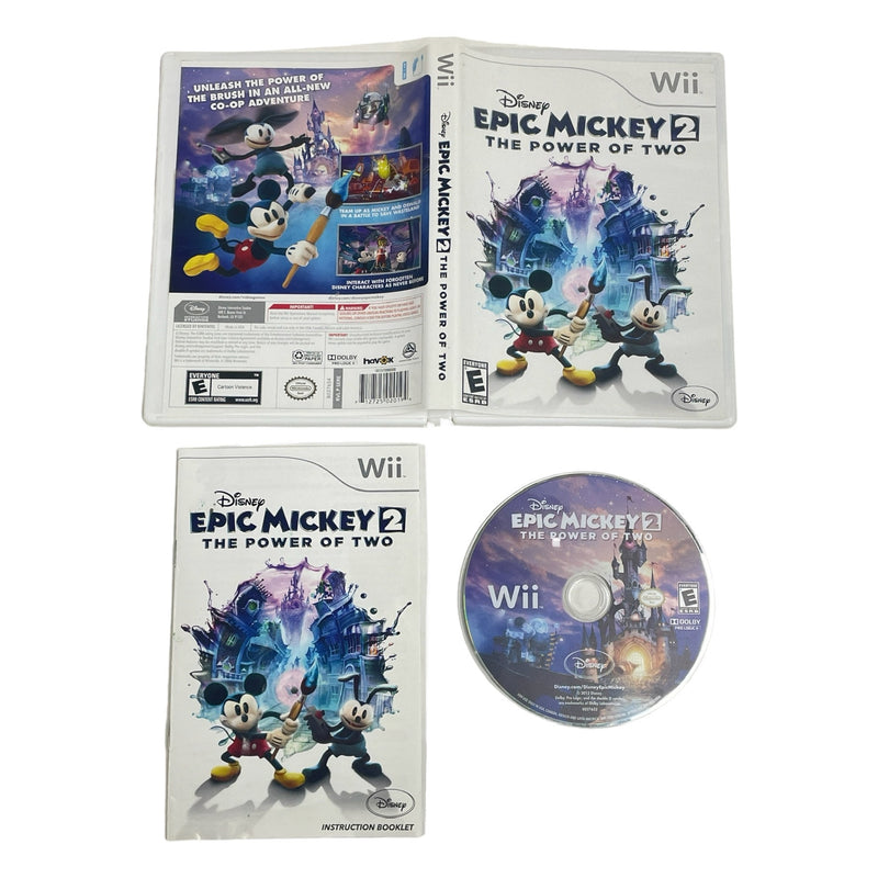 Disney Epic Mickey 2 The Power of Two Nintendo Wii Video Game