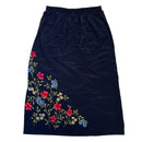 Jacyln Smith Classic Womens Blue Floral Flowers Long Maxi Skirt