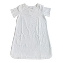 Susan Graver Womens Short Sleeve Split V-Neck Stretchy 2 Pocket Dress