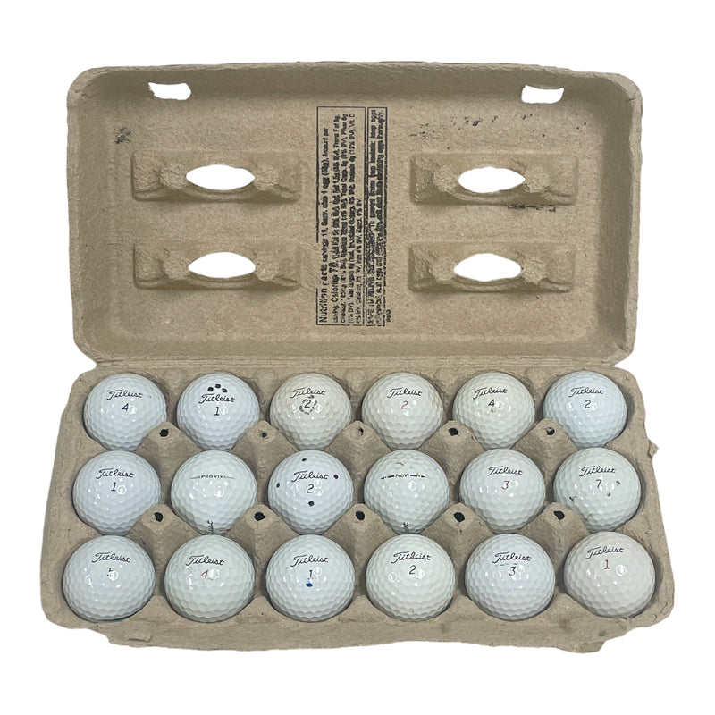(18) Titleist Pro-V1(x) Assorted Mixed White Golf Balls