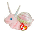 TY Beanie Babies Swirly The Snail Stuffed Toy Beanbag Plush