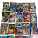 (25) Walt Disney Clamshell Movie Video Home System VHS Tapes Lot