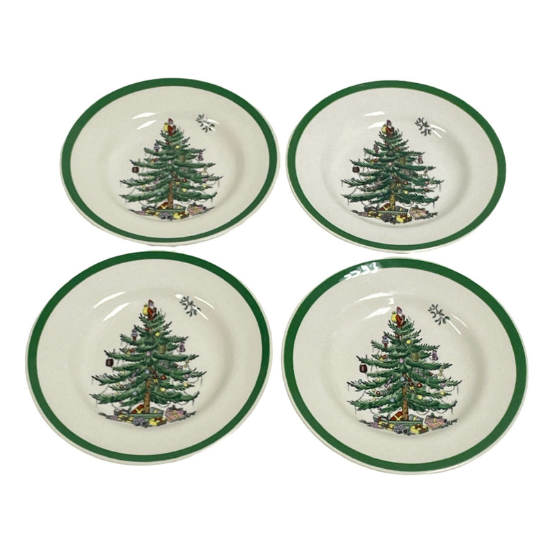 (4) Spode Christmas Tree 1938 6.5" Plate S3324-A6