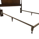 Bassett Furniture Tavern Walnut Brown MCM Full Bed Chest Dresser Bedroom Set