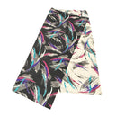 Vintage 1980s-90s Paint Stroke Reversible Black White Queen Bed Comforter