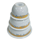 Corelle Coordinates Casa Flora Yellow Blue Flowers 3 pc 1 2 3 Quart Qt Mixing Bowl Set