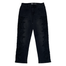 Diane Gilman 2 DG2 Womens Black Lace Floral Flowers Stretch Skinny Denim Jeans