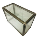 Glass Retail Store Countertop 2 Shelf Lockable Door Showcase Display Case