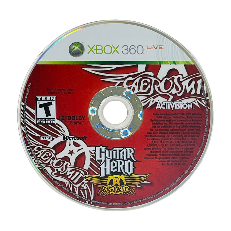 Guitar Hero Aerosmith Microsoft Xbox 360 Video Game Disc