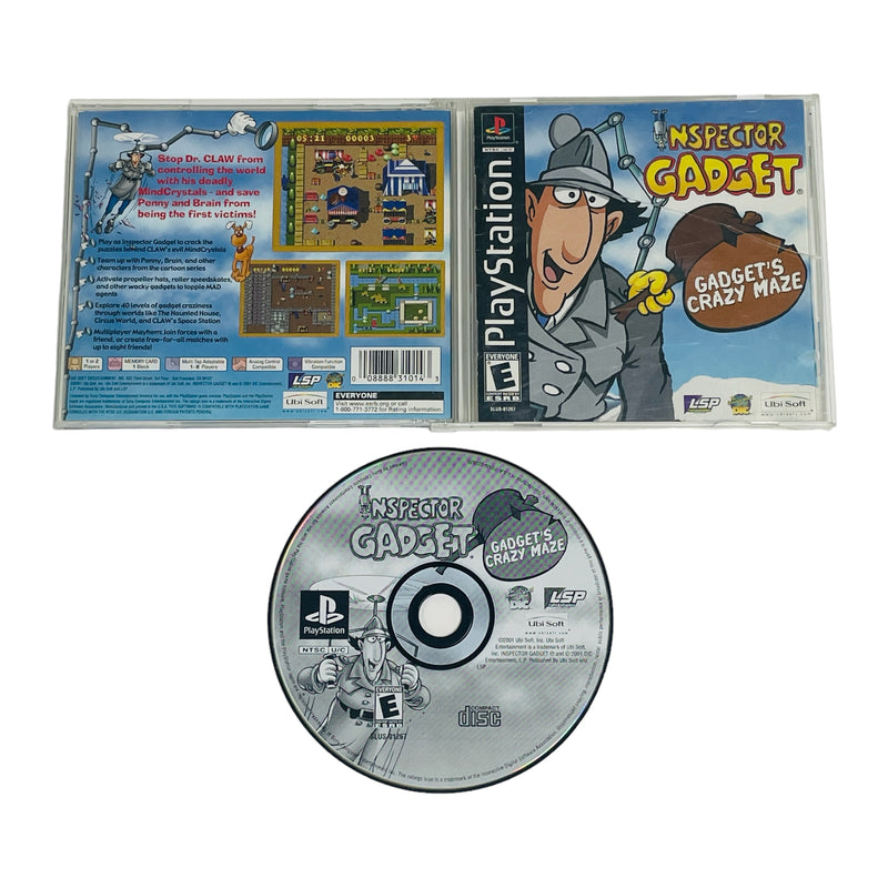 Inspector Gadget's Crazy Maze Sony Playstation 1 PS1 Video Game