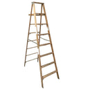 8 Ft Foot Wood Wooden 7 Step Ladder w/ Paint Tray