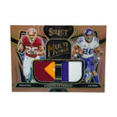Adrian Peterson 2023 Panini Select Multiverse Copper Prizm Dual Patch /49 Football Card MU-APE