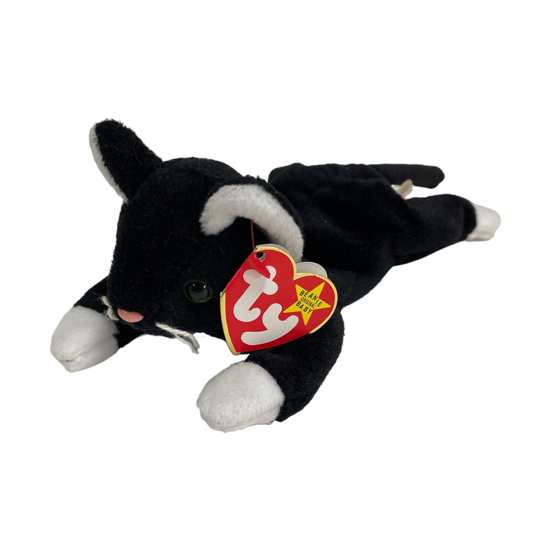 TY Beanie Babies Zip The Black Cat Stuffed Toy Beanbag Plush 4004