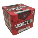 Big Fireworks Absolution 500 Gram 16 Shot Red Tail to Multi Color Dahlia & Silver Chrysanthemum Finale Cake Box