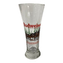 (4) Budweiser Clydesdales 1989 Holiday 12 oz Beer Pilsner Glasses