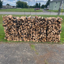Ovadeks Split Mixed Hardwood 1/4 Face Cord (2'x4') Firewood Stack