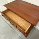 Southern Colonial Solid Cherry Wood Record Album Vinyl Storage Cabinet End Table