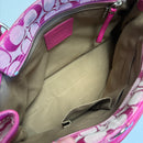 Coach Hibiscus Hampton Signature Carryall Purse Shoulder Bag F13068